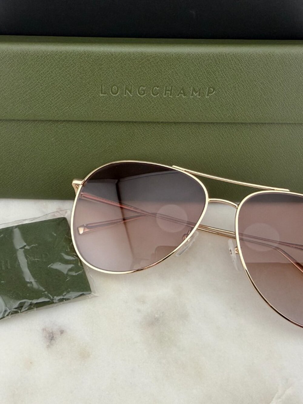 Longchamp LO1030S 718 Aviator Sunglasses
